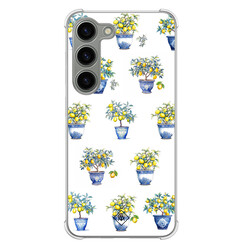 Casimoda Samsung Galaxy S23 shockproof hoesje - Lemon trees