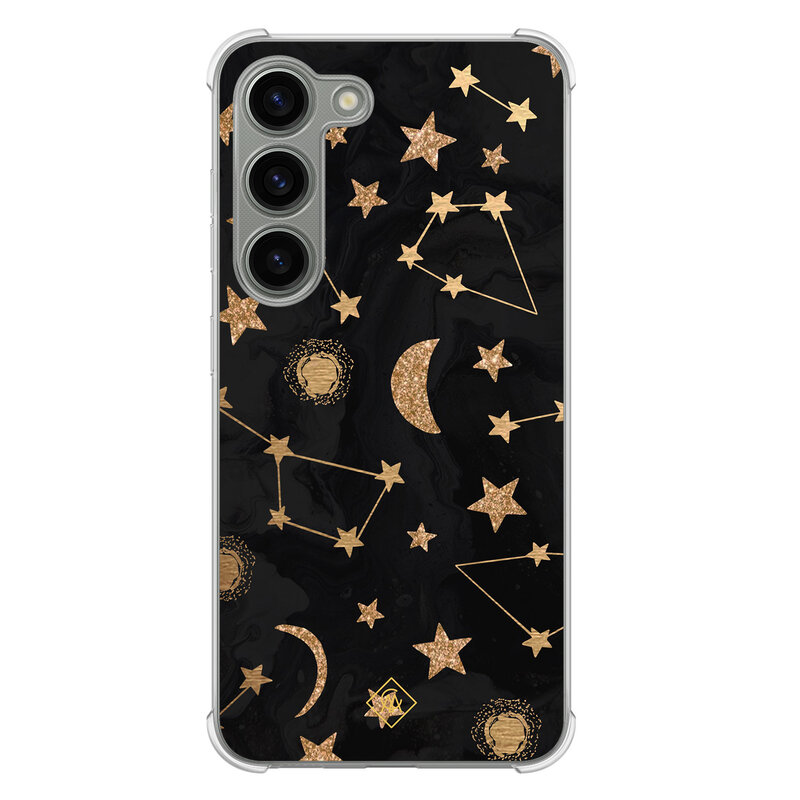 Casimoda Samsung Galaxy S23 siliconen shockproof hoesje - Counting the stars