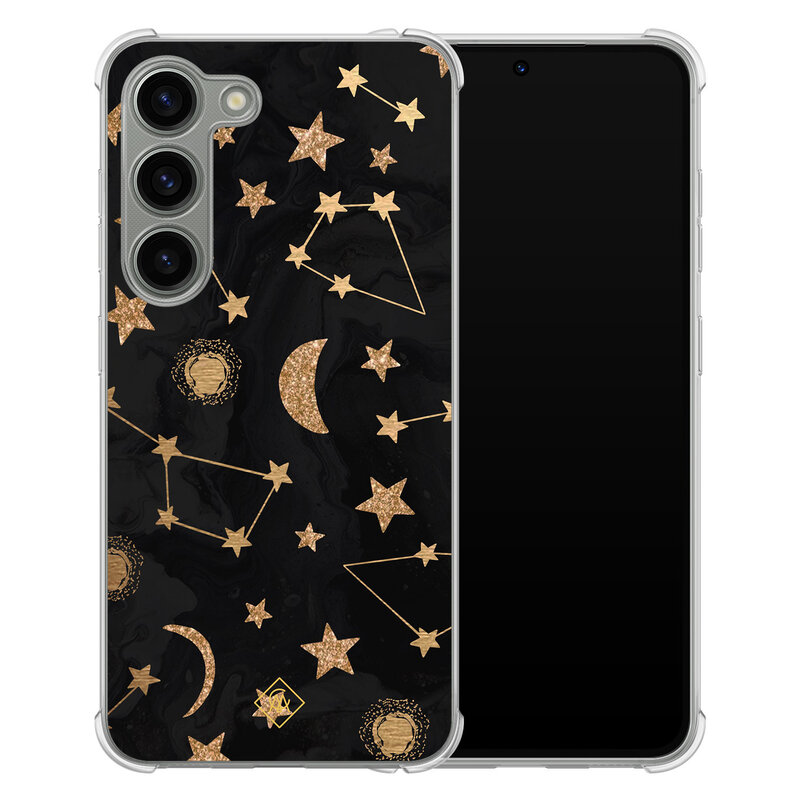 Casimoda Samsung Galaxy S23 siliconen shockproof hoesje - Counting the stars