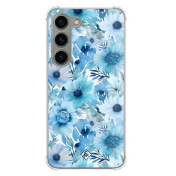 Casimoda Samsung Galaxy S23 shockproof hoesje - Flower touch