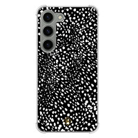 Casimoda Samsung Galaxy S23 siliconen shockproof hoesje - Black dots