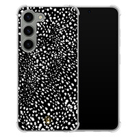 Casimoda Samsung Galaxy S23 siliconen shockproof hoesje - Black dots