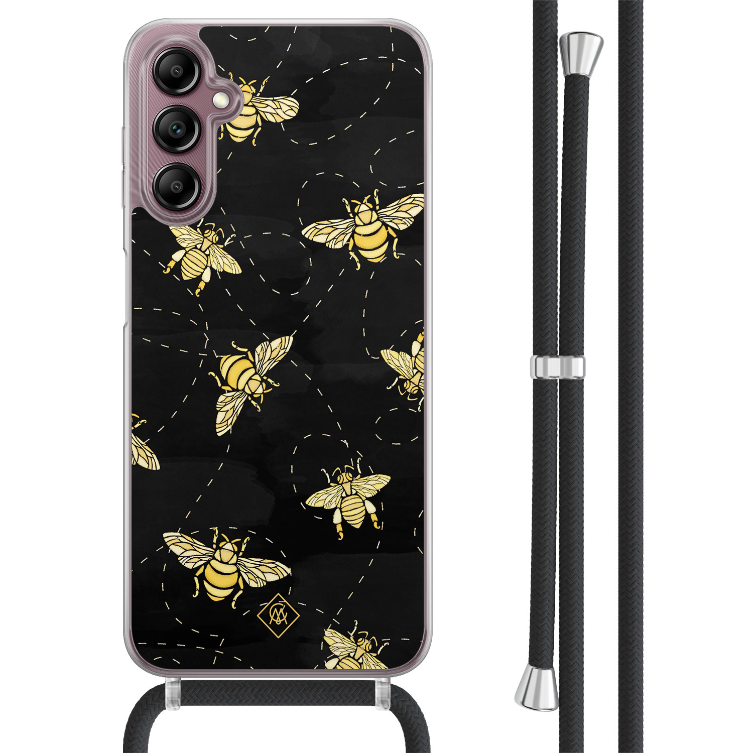 Samsung Galaxy A14 hoesje met koord Bee happy