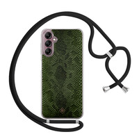 Casimoda Samsung Galaxy A14 hoesje met koord - Snake mix