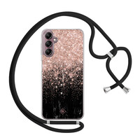 Casimoda Samsung Galaxy A14 hoesje met koord - Marmer twist