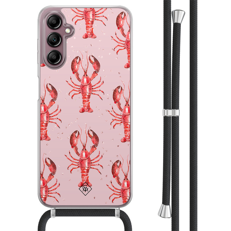 Casimoda Samsung Galaxy A14 hoesje met koord - Lobster