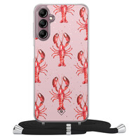 Casimoda Samsung Galaxy A14 hoesje met koord - Lobster