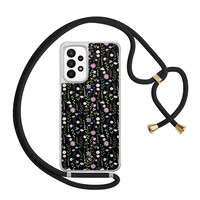 Casimoda Samsung Galaxy A23 hoesje met koord - Flower fantasy