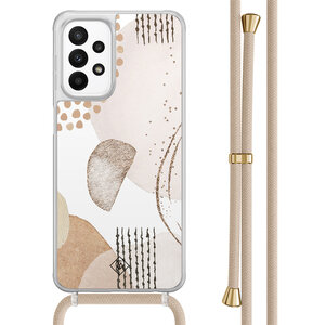 Casimoda Samsung Galaxy A23 hoesje met koord - Abstract shapes