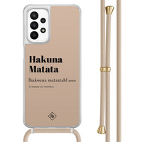 Casimoda Samsung Galaxy A23 hoesje met koord - Hakuna matata