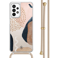 Casimoda Samsung Galaxy A23 hoesje met koord - Abstract dots