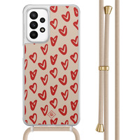 Casimoda Samsung Galaxy A23 hoesje met koord - Hartendief