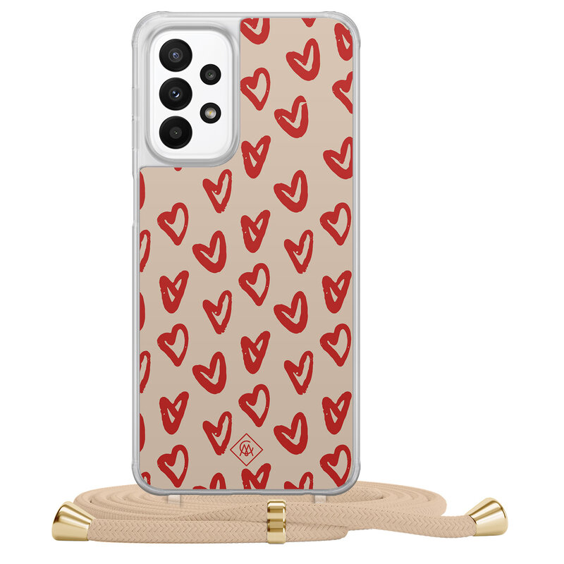 Casimoda Samsung Galaxy A23 hoesje met koord - Hartendief