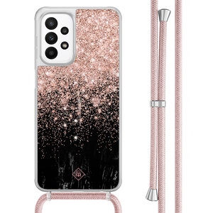 Casimoda Samsung Galaxy A23 hoesje met koord - Marmer twist