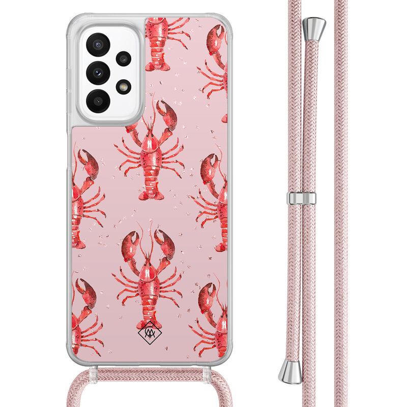 Casimoda Samsung Galaxy A23 hoesje met koord - Lobster