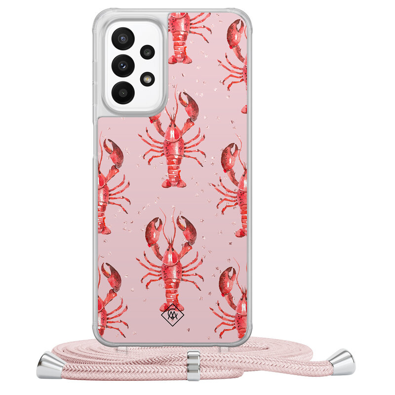 Casimoda Samsung Galaxy A23 hoesje met koord - Lobster