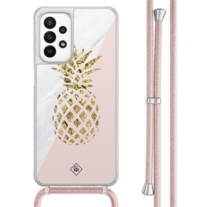 Casimoda Samsung Galaxy A23 hoesje met koord - Ananas