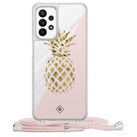 Casimoda Samsung Galaxy A23 hoesje met koord - Ananas