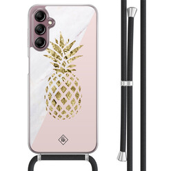 Casimoda Samsung Galaxy A14 hoesje met koord - Ananas