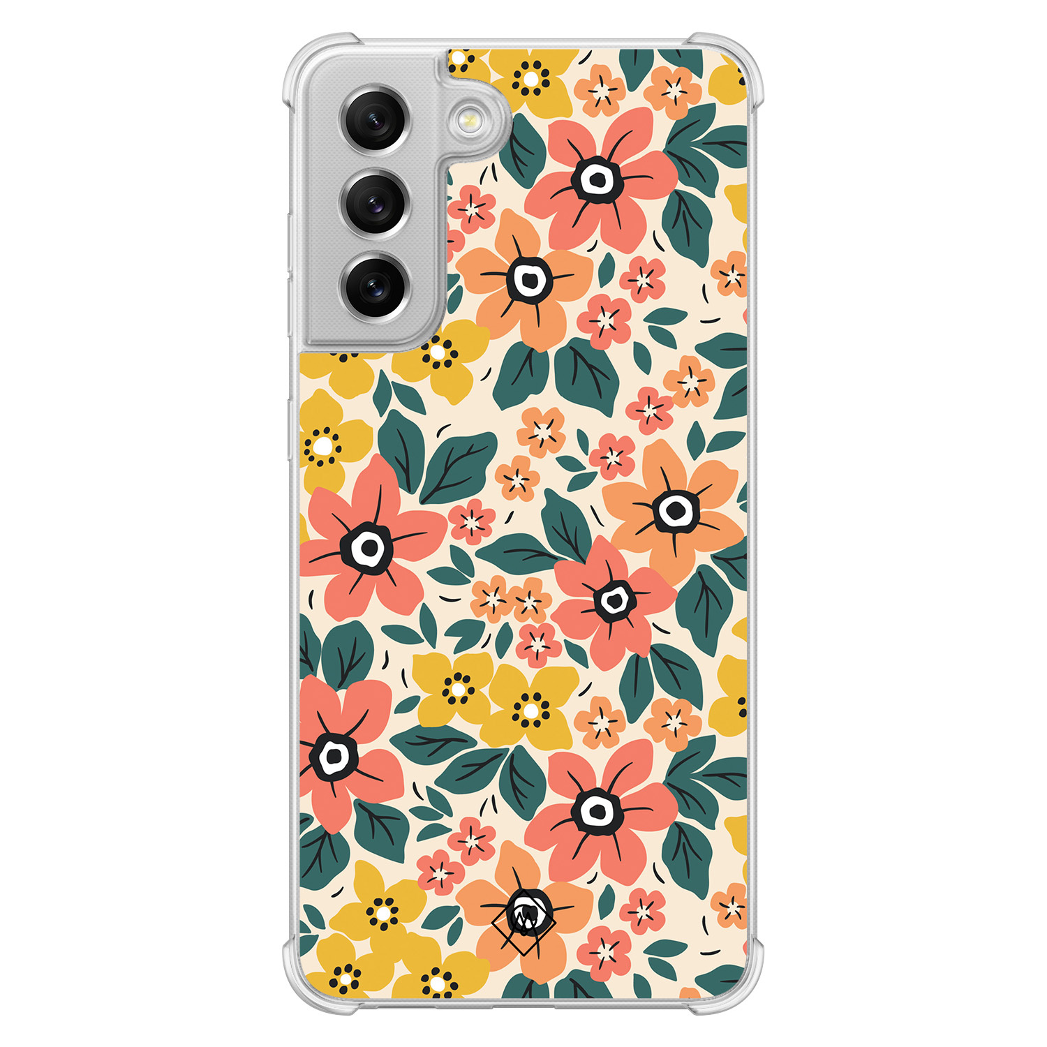 Samsung Galaxy S21 FE shockproof hoesje - Blossom