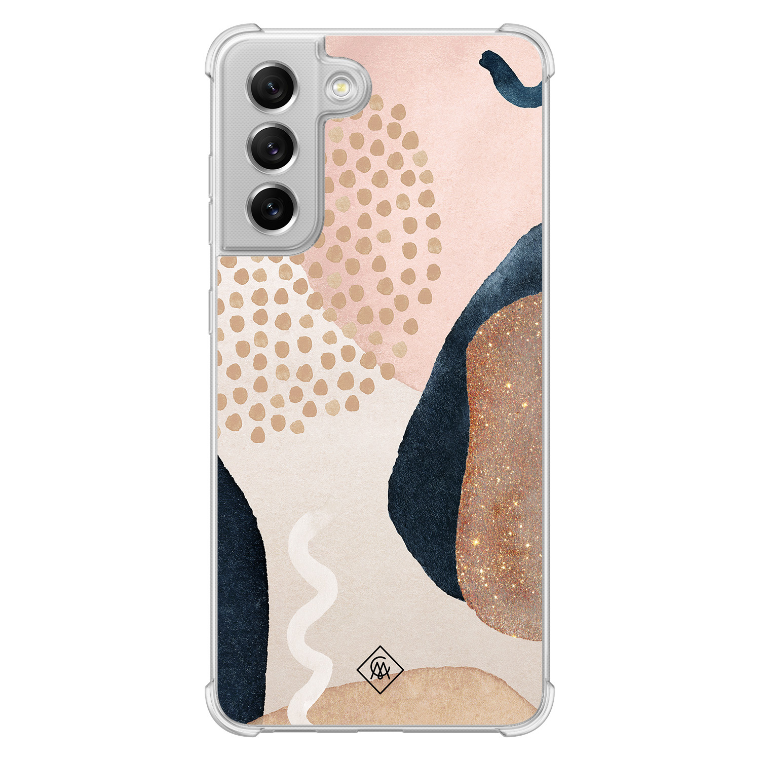 Samsung Galaxy S21 FE shockproof hoesje Abstract dots