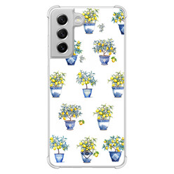 Casimoda Samsung Galaxy S21 FE shockproof hoesje - Lemon trees