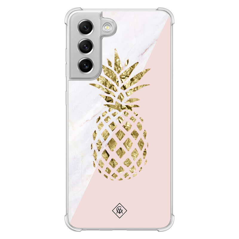 Casimoda Samsung Galaxy S21 FE shockproof hoesje - Ananas