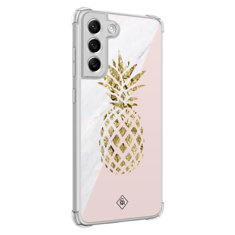 Casimoda Samsung Galaxy S21 FE shockproof hoesje - Ananas