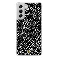 Casimoda Samsung Galaxy S21 FE shockproof hoesje - Black dots