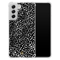 Casimoda Samsung Galaxy S21 FE shockproof hoesje - Black dots