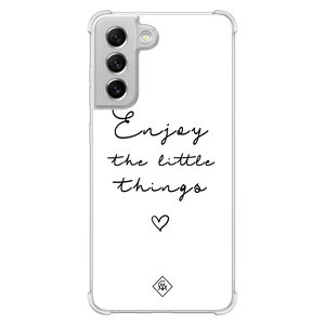 Casimoda Samsung Galaxy S21 FE shockproof hoesje - Enjoy life