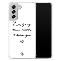Casimoda Samsung Galaxy S21 FE shockproof hoesje - Enjoy life