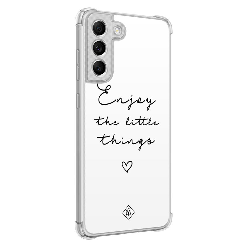 Casimoda Samsung Galaxy S21 FE shockproof hoesje - Enjoy life