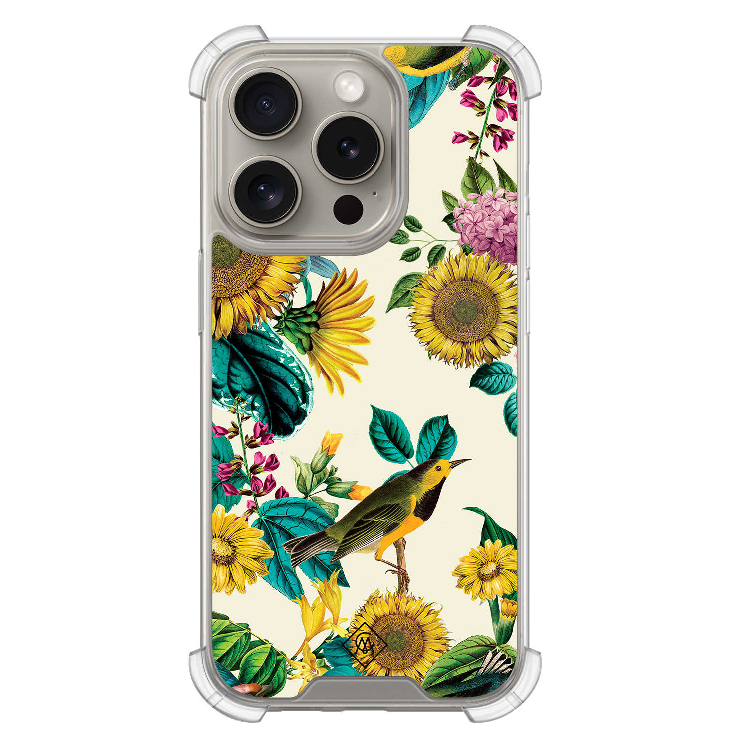 iPhone 15 Pro shockproof hoesje Sunflowers
