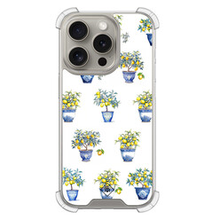 Casimoda iPhone 15 Pro shockproof hoesje - Lemon trees