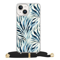 Casimoda iPhone 14 hoesje met zwart koord - Japandi waves