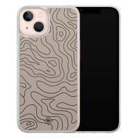 Casimoda iPhone 13 hybride hoesje - Abstract lines