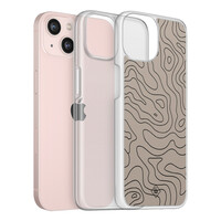 Casimoda iPhone 13 hybride hoesje - Abstract lines