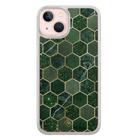Casimoda iPhone 13 hybride hoesje - Kubus groen