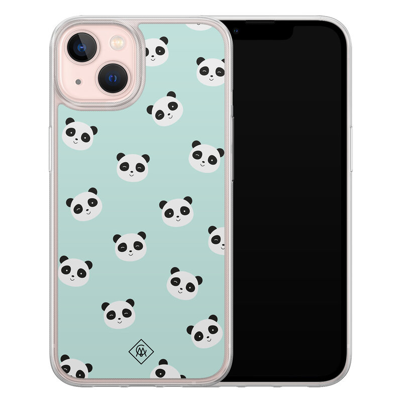 Casimoda iPhone 13 hybride hoesje - Panda print