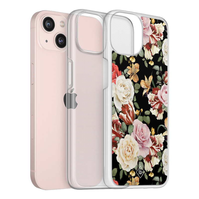 Casimoda iPhone 13 hybride hoesje - Flowerpower