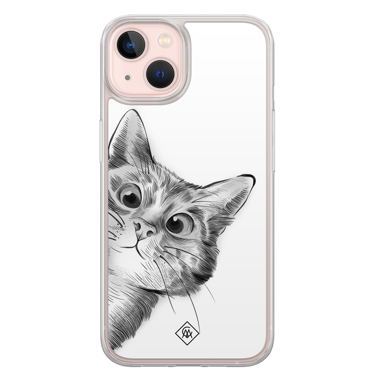 iPhone 13 hybride hoesje - Kat kiekeboe