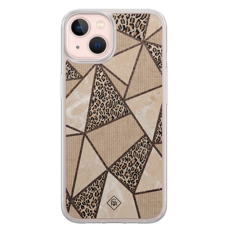 Casimoda iPhone 13 hybride hoesje - Leopard abstract