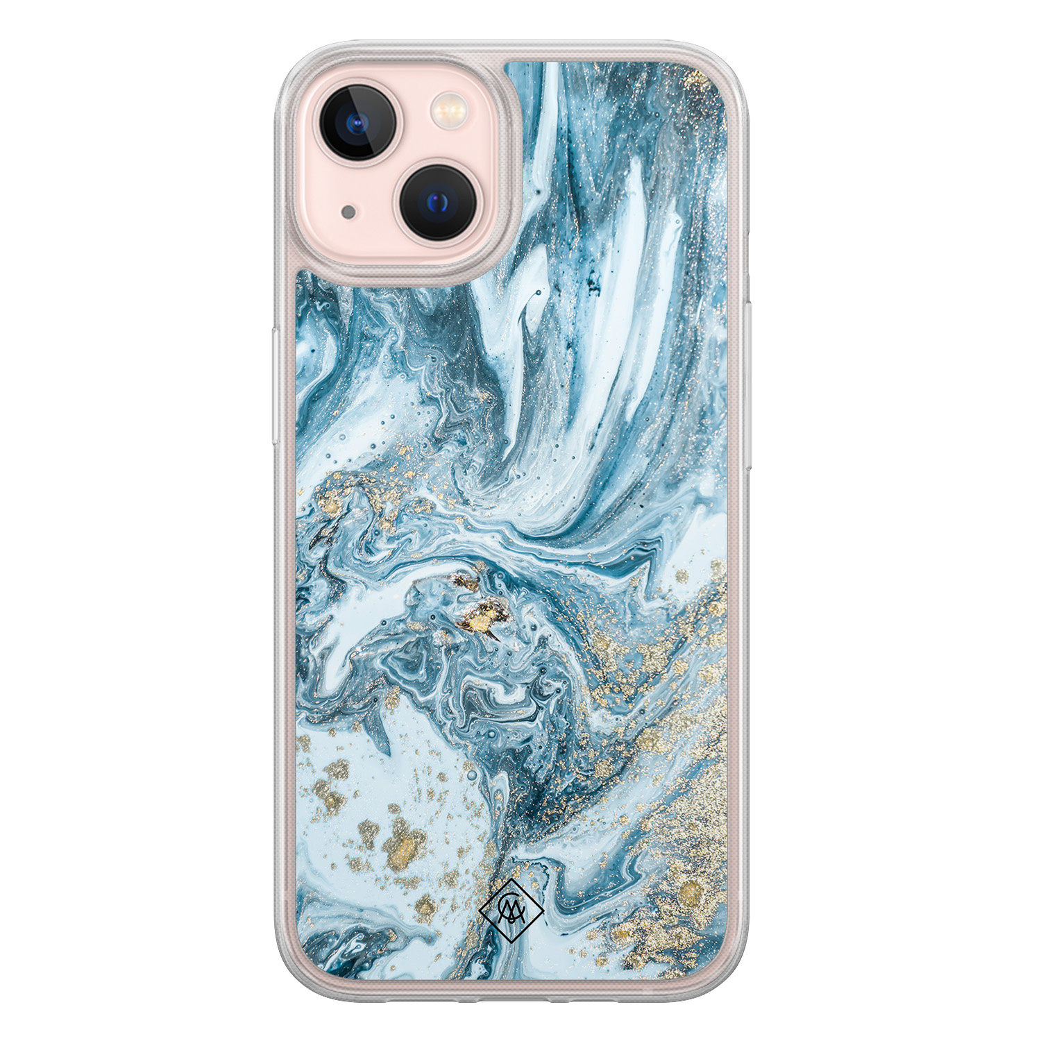 iPhone 13 hybride hoesje - Marble sea