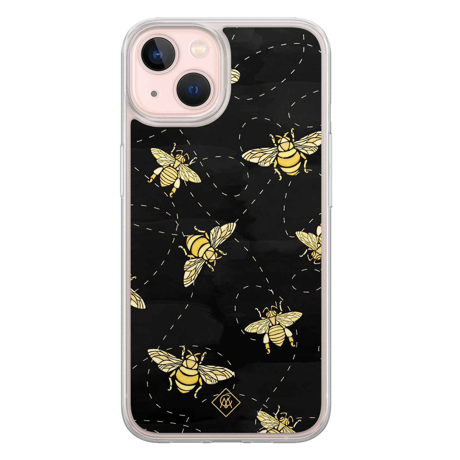 iPhone 13 hybride hoesje - Bee happy
