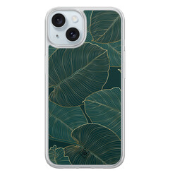 Casimoda iPhone 15 hybride hoesje - Monstera leaves