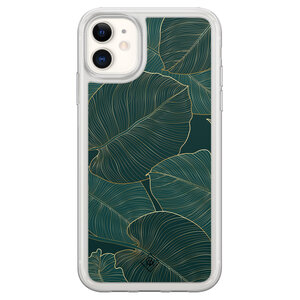 Casimoda iPhone 11 hybride hoesje - Monstera leaves