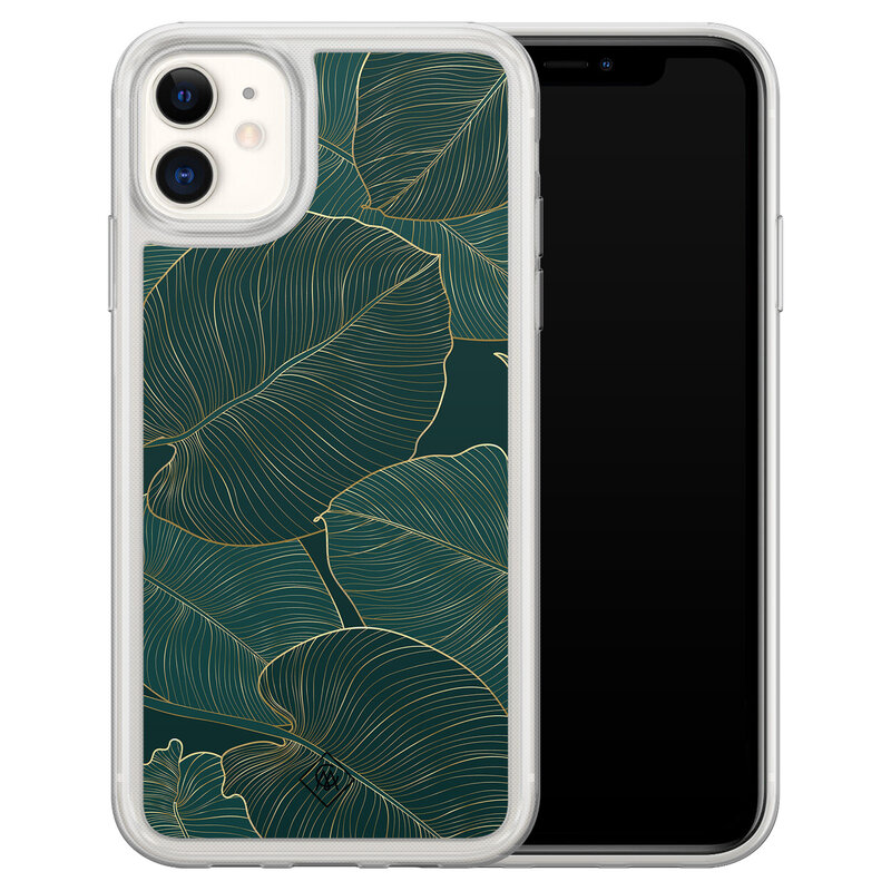 Casimoda iPhone 11 hybride hoesje - Monstera leaves