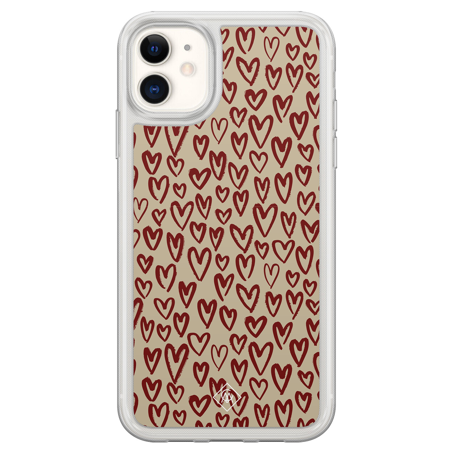 iPhone 11 hybride hoesje Sweet hearts