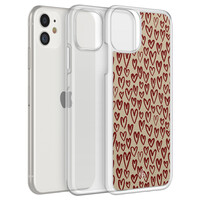 Casimoda iPhone 11 hybride hoesje - Sweet hearts